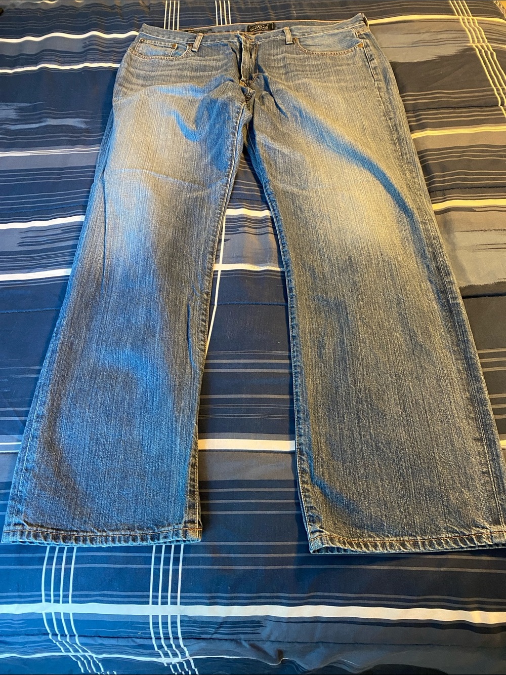 Lucky Brand Men's 181 Relaxed Straight-Leg Medium Blue Jeans W40 L34